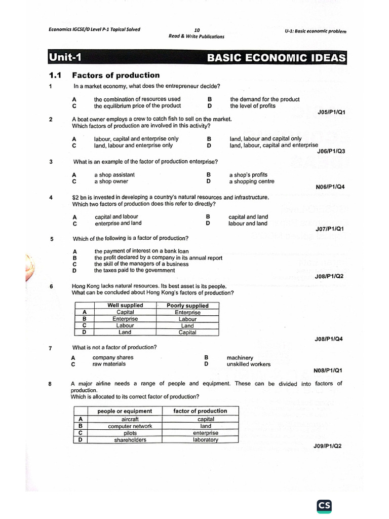 Basic Economic Problem | PDF