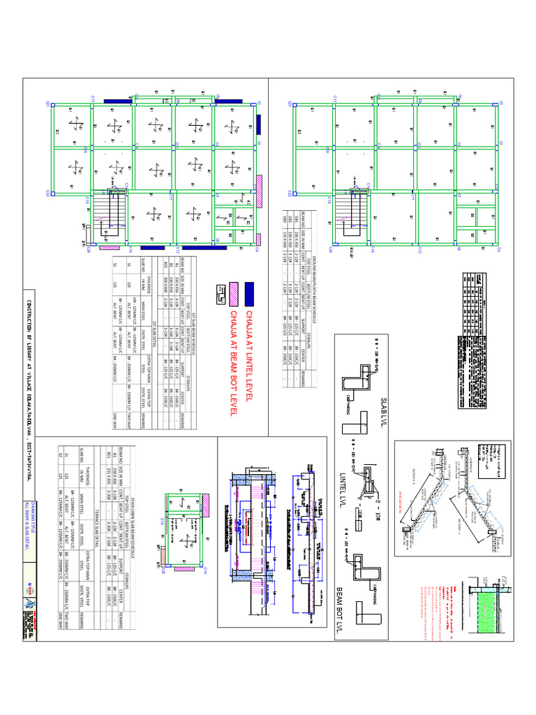 04 GROUND BEAM & 1ST SLAB & STAIR CABIN SLAB BEAM DETAIL | PDF
