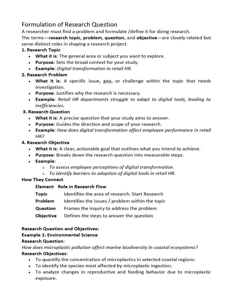 c3 Formulation of Research Question | PDF | Biosensor | Wearable Technology