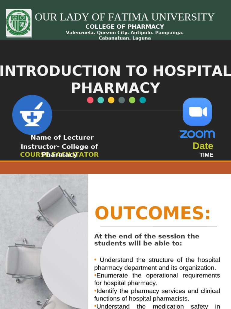 Module 1 Introduction To Hospital Pharmacy | PDF | Pharmacist | Pharmacy