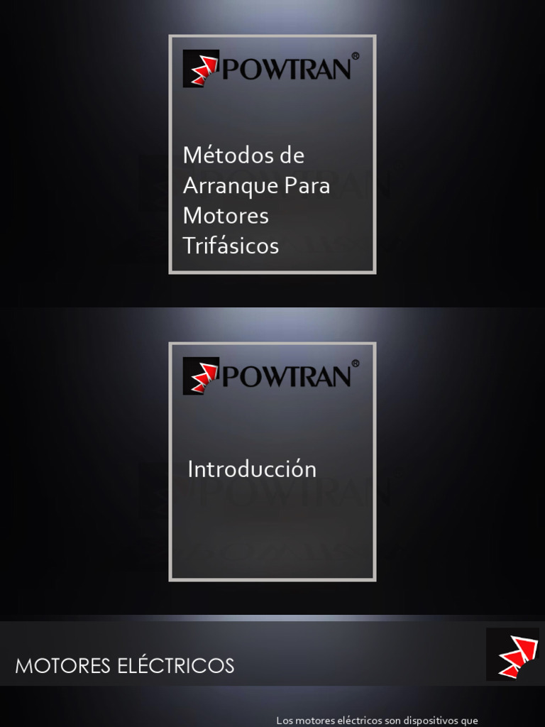 Metodos de Arranque para Motores Trifasicos | PDF | Motor eléctrico ...