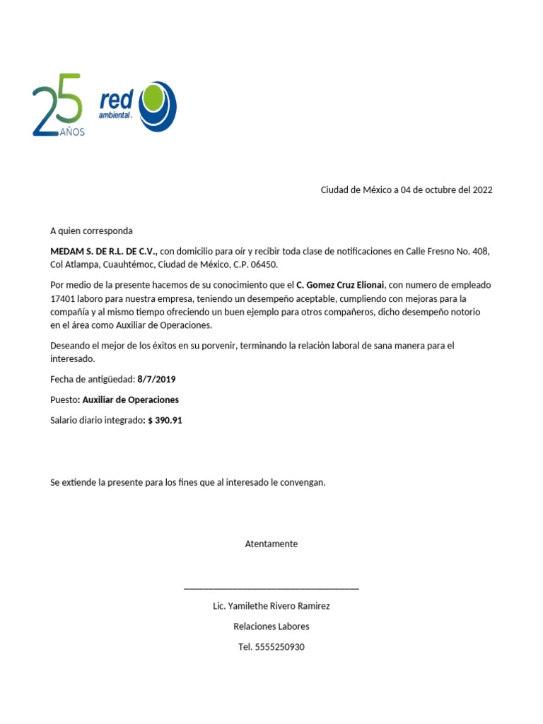 Carta Medam | PDF