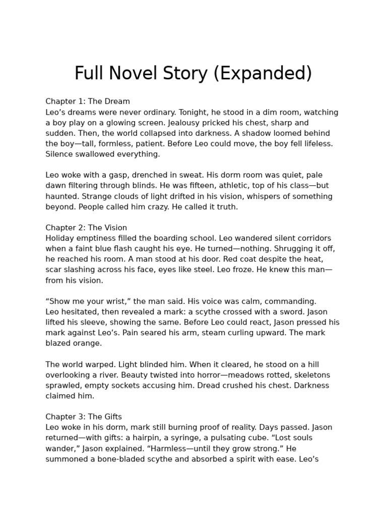 Full Novel Story Expanded | PDF