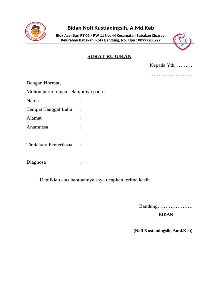 Surat Rujukan | PDF