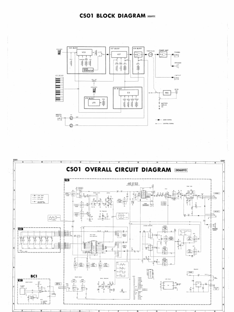 Yamaha Cs 01 Diagram | PDF