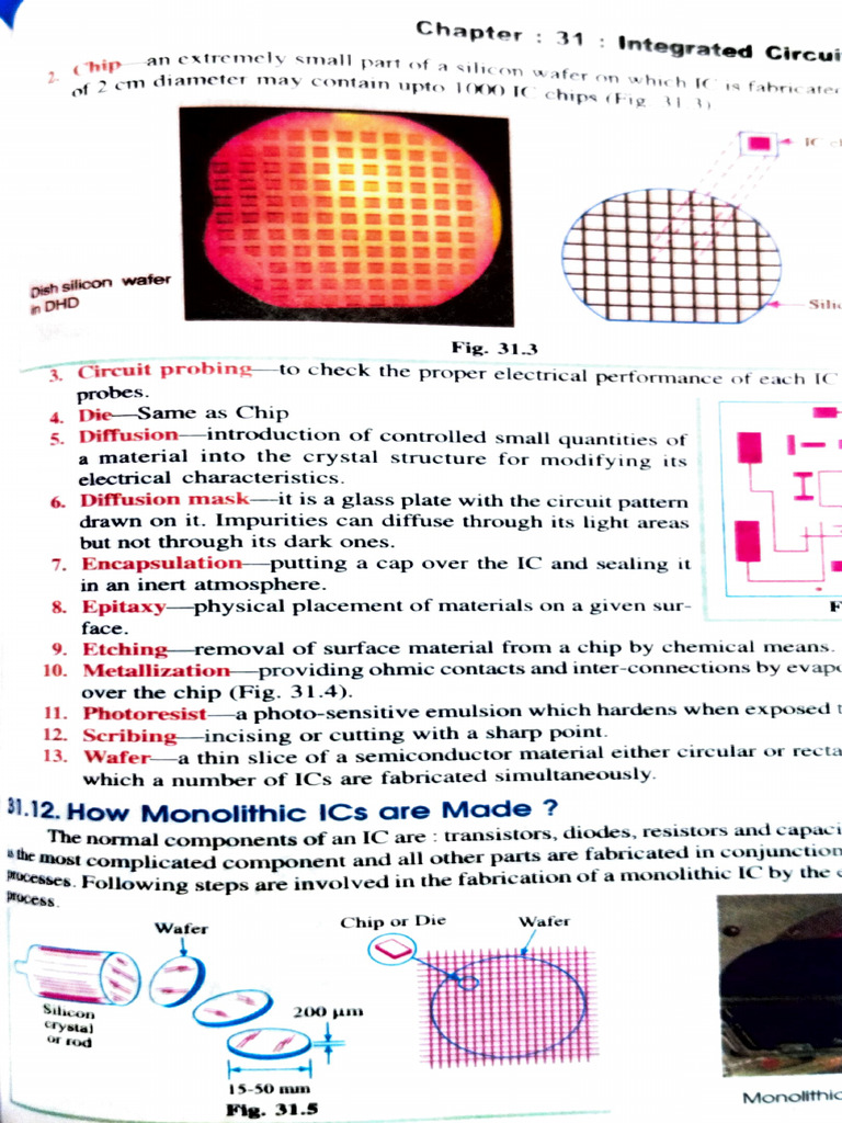 IC Chapter by Electronics | PDF | Integrated Circuit | Wafer (Electronics)