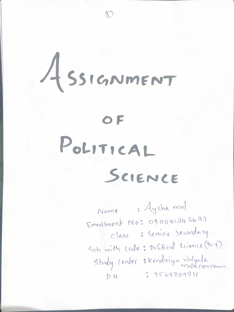 Political Science | PDF