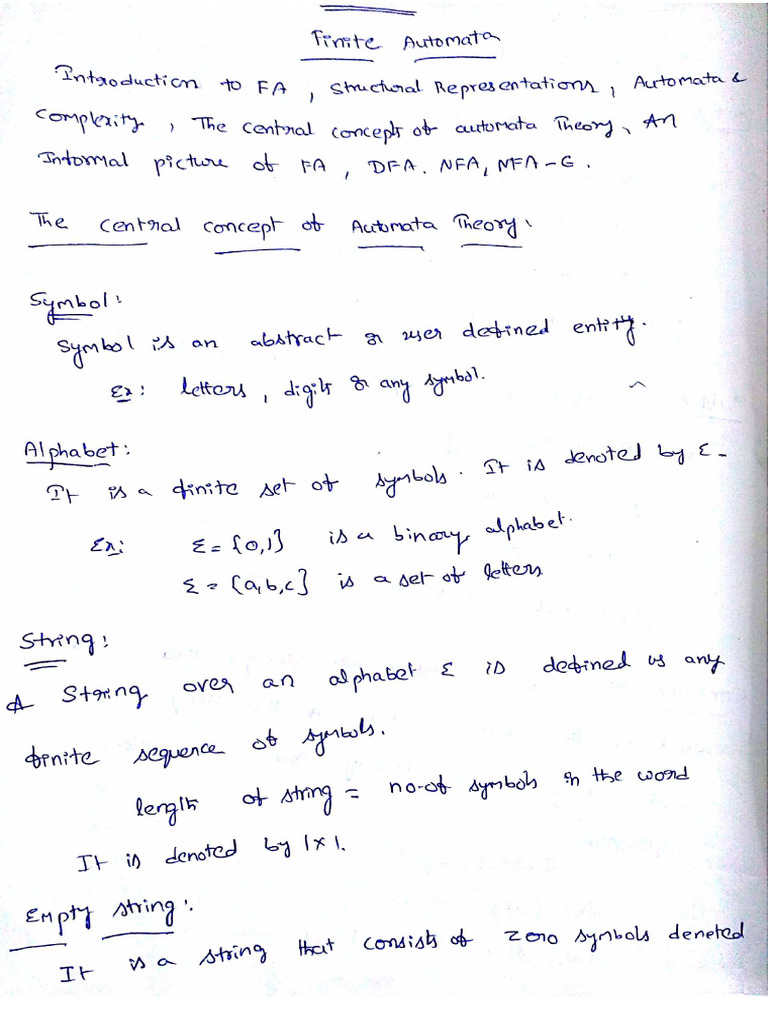 TOC - Unit 1 | PDF