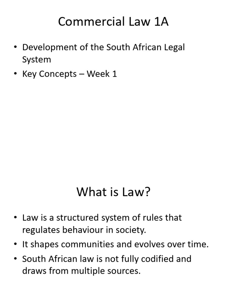Developement of SA Legal System | PDF | Roman Law | Precedent