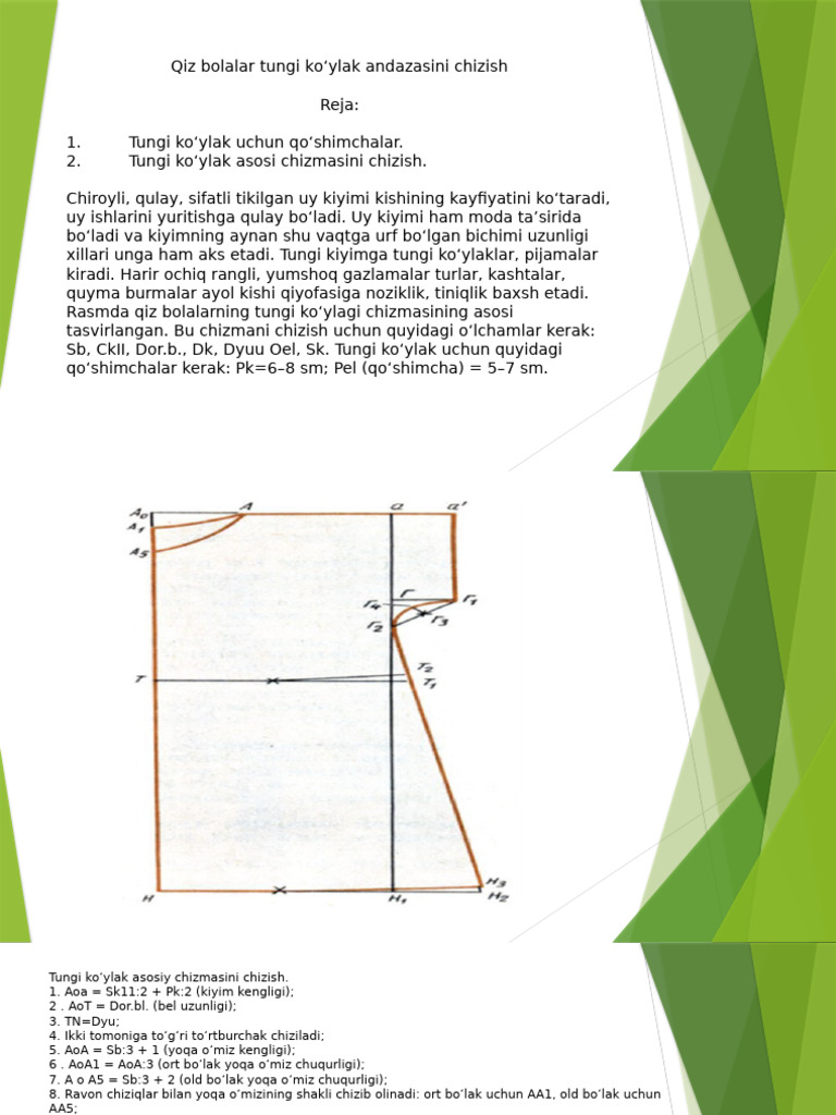 2.3 Qiz Bolalar Tungi Koylagi | PDF