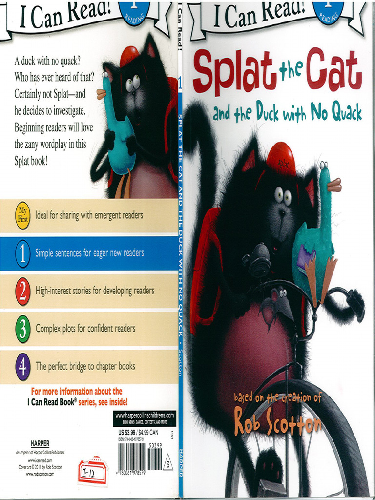 Splat The Cat and The Duck With No Quack | PDF