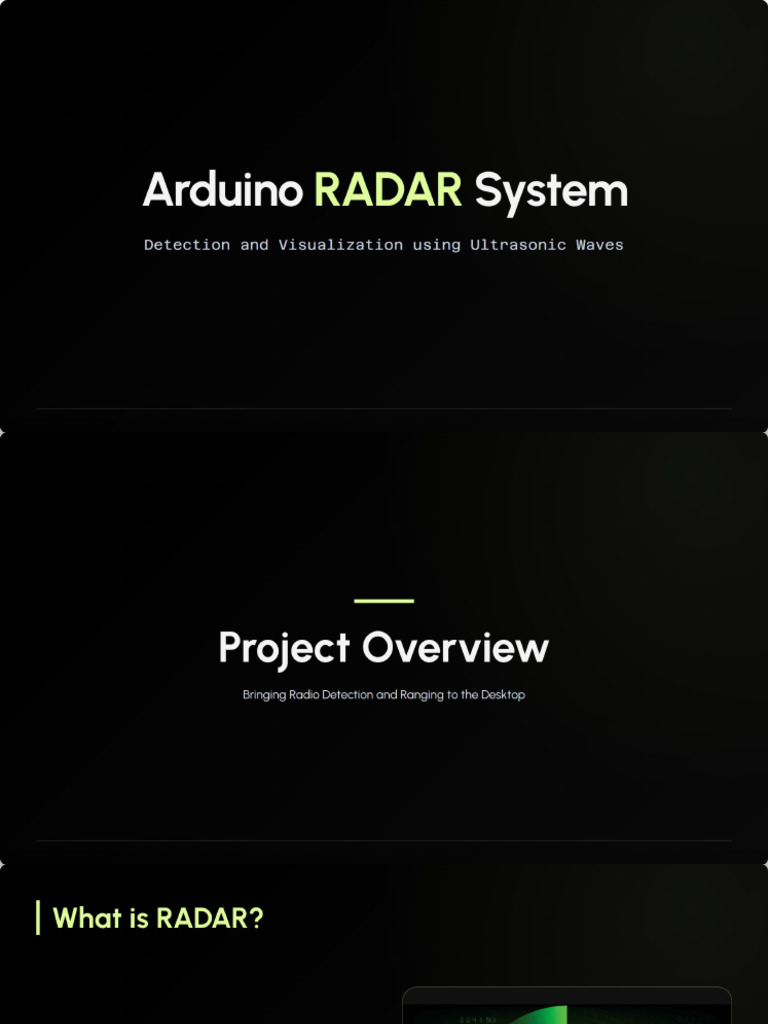 RADAR System With Arduino UNO | PDF
