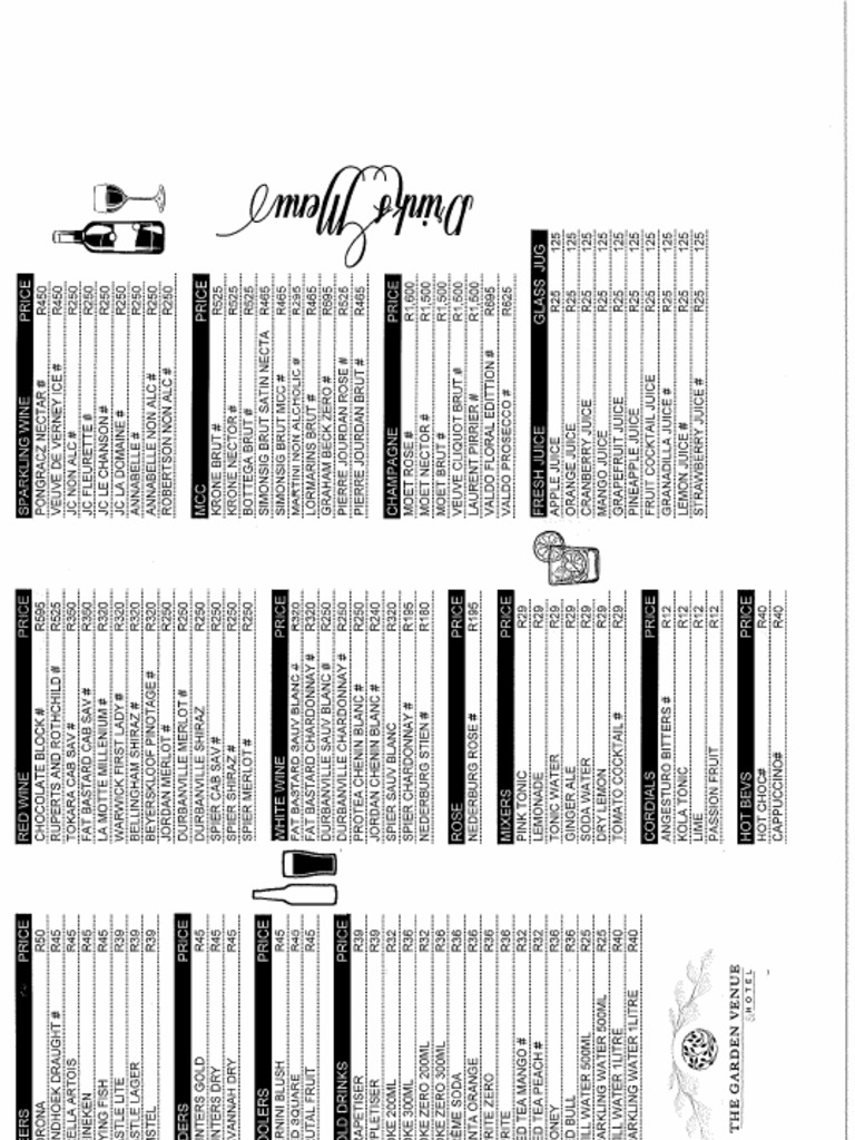 Bar Menu-1 | PDF
