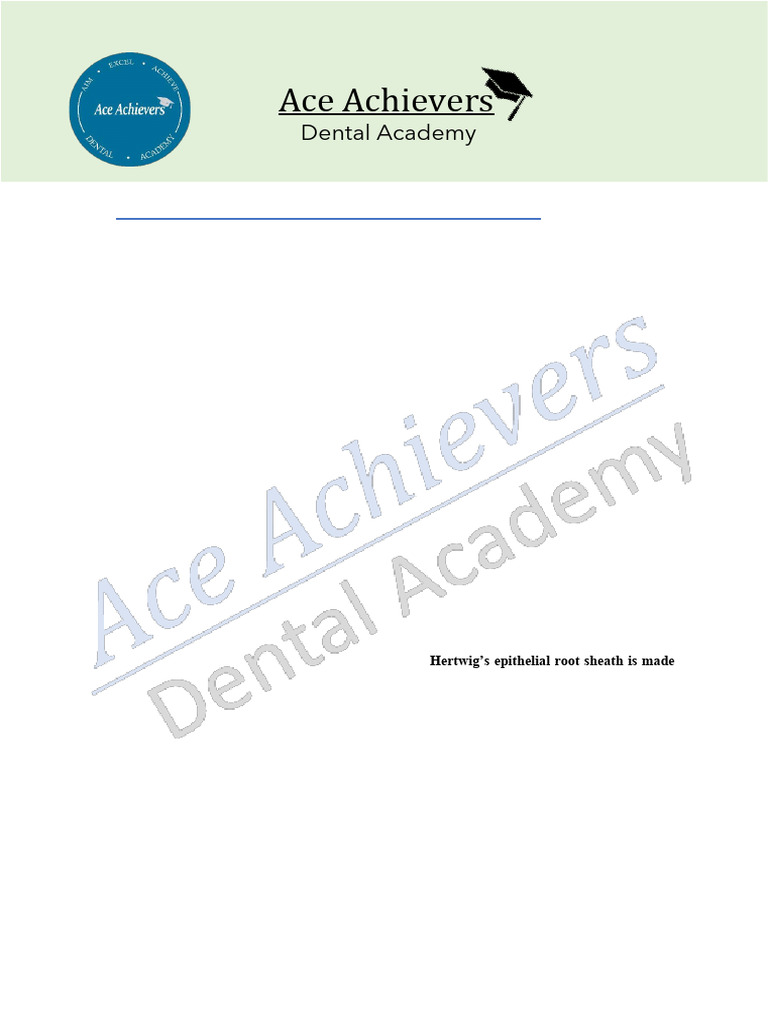 Development of Teeth - Q | PDF | Human Tooth | Anatomy