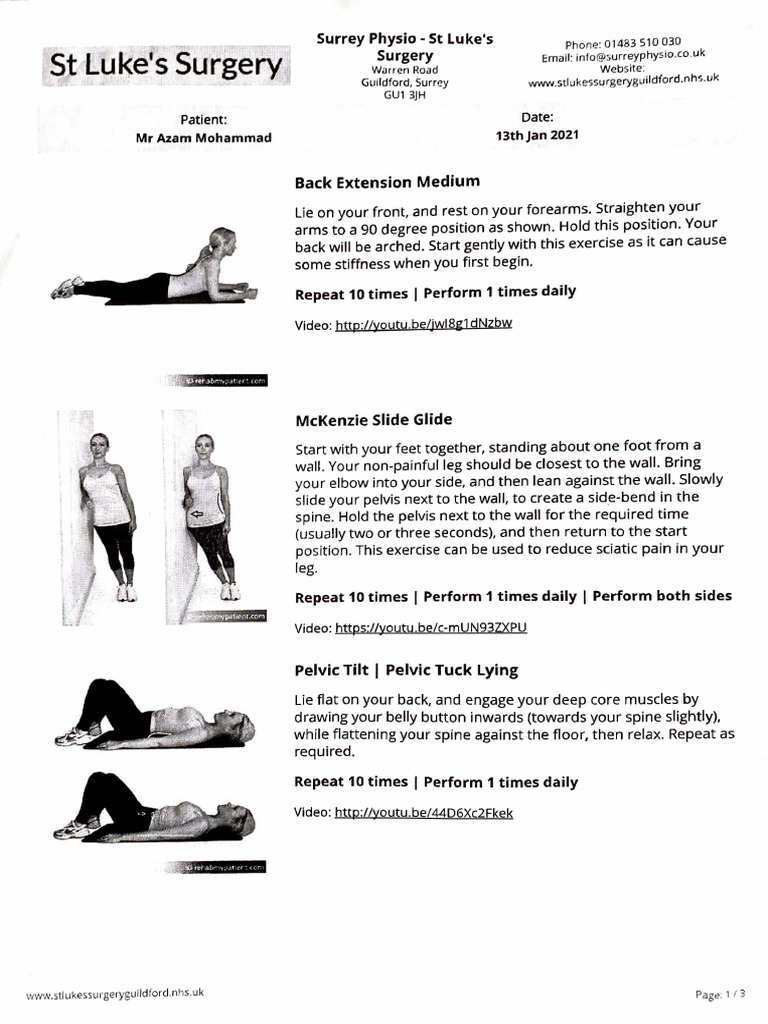 Physio Exercise Session - 2 | PDF | Human Anatomy | Musculoskeletal System