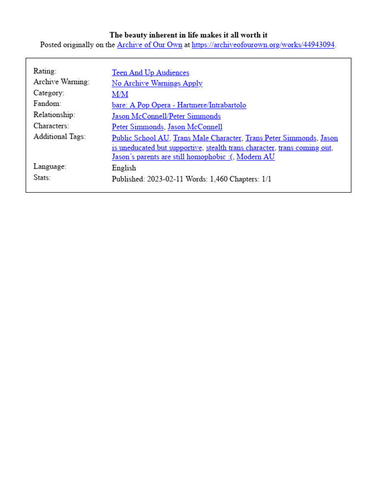 The Beauty Inherent in | PDF