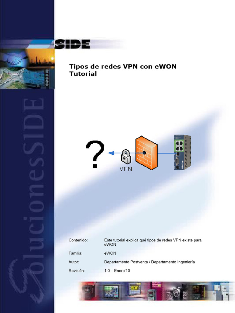 Infoplc Net Tipos de Redes VPN Con EWON V1.0 | PDF | Red privada ...