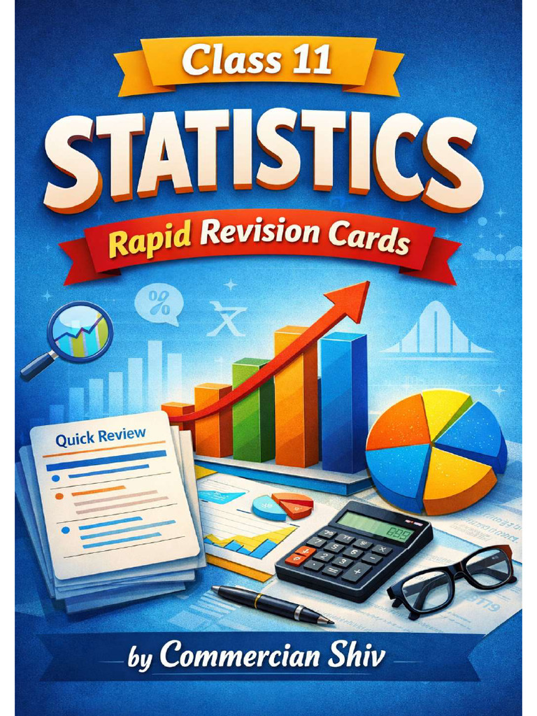 Class 11th Statistics Rapid Revision Notes by Commercian Shiv | PDF