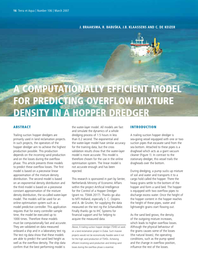 A Computationally Efficient Model For Predicting Overflow Mixture ...