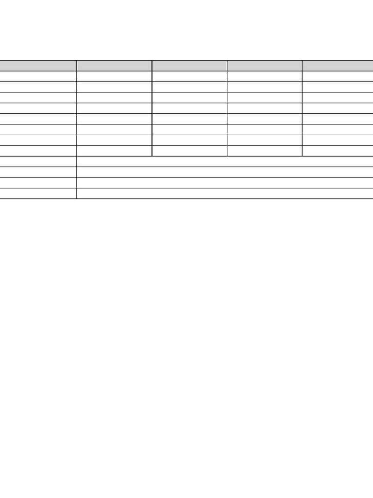 Merged Schedule Single Table | PDF