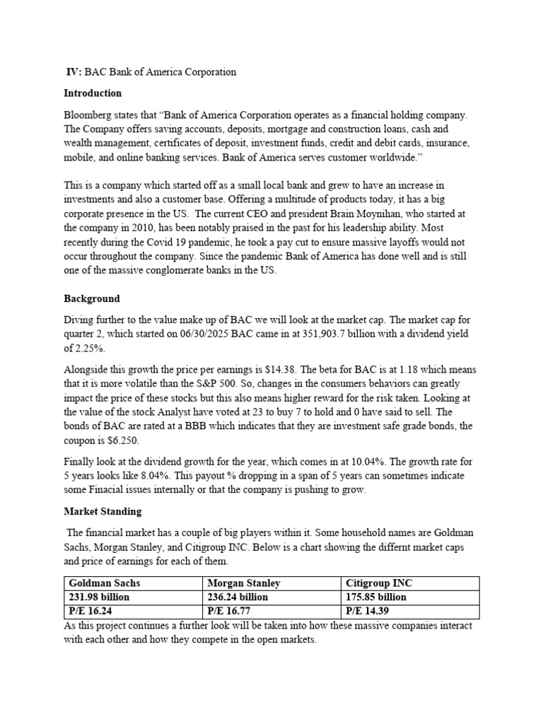 Investment Stock Market Project | PDF | Banks | Investing