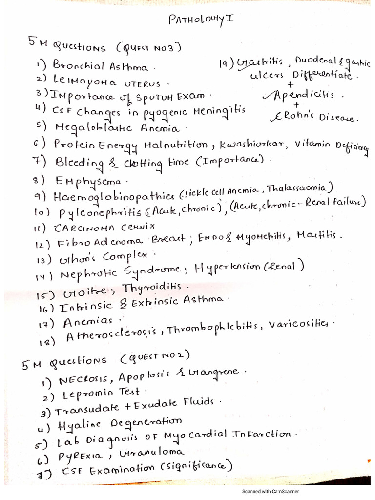 Pathology I, II | PDF