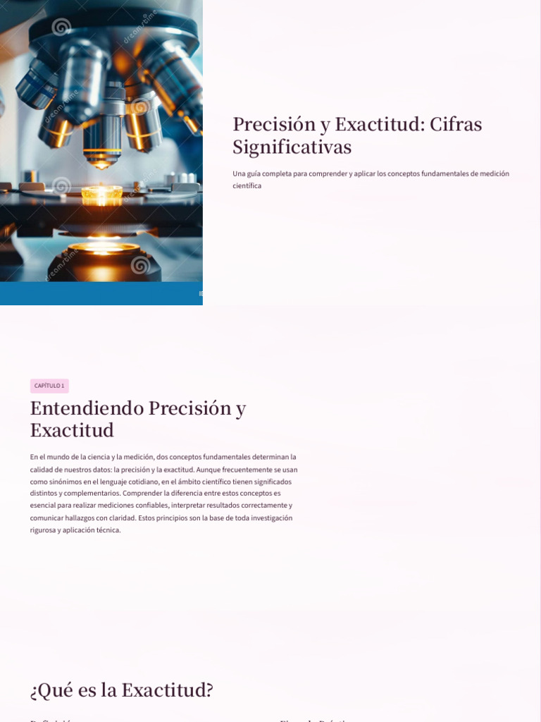 Precision y Exactitud Cifras Significativas | PDF | Exactitud y ...