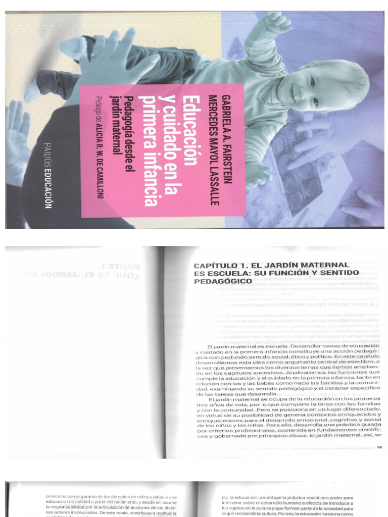 Educacion y Cuidado en La Primera Infancia Cap 1-Fairstein - Mayol | PDF