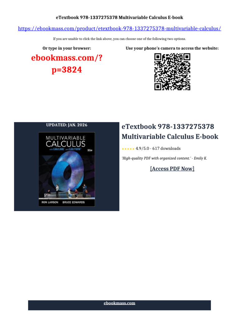 Etextbook 978-1337275378 Multivariable Calculus Ebook Premium Full Text ...