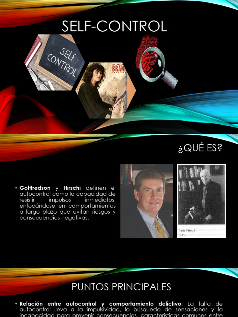 Self Control | PDF | Criminología | Comportamiento