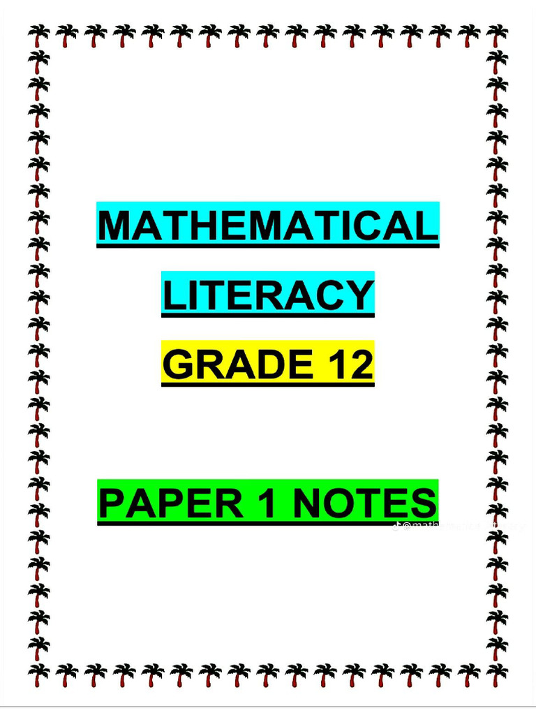 Maths Lit | PDF