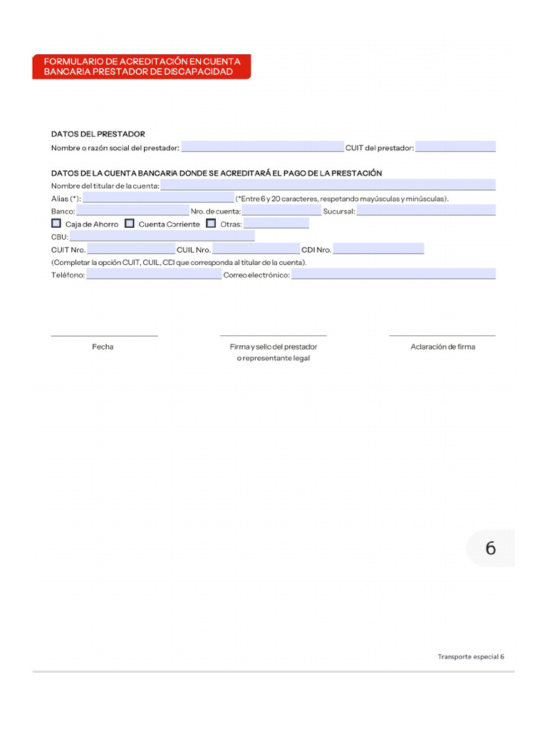Formulario Swiss | PDF