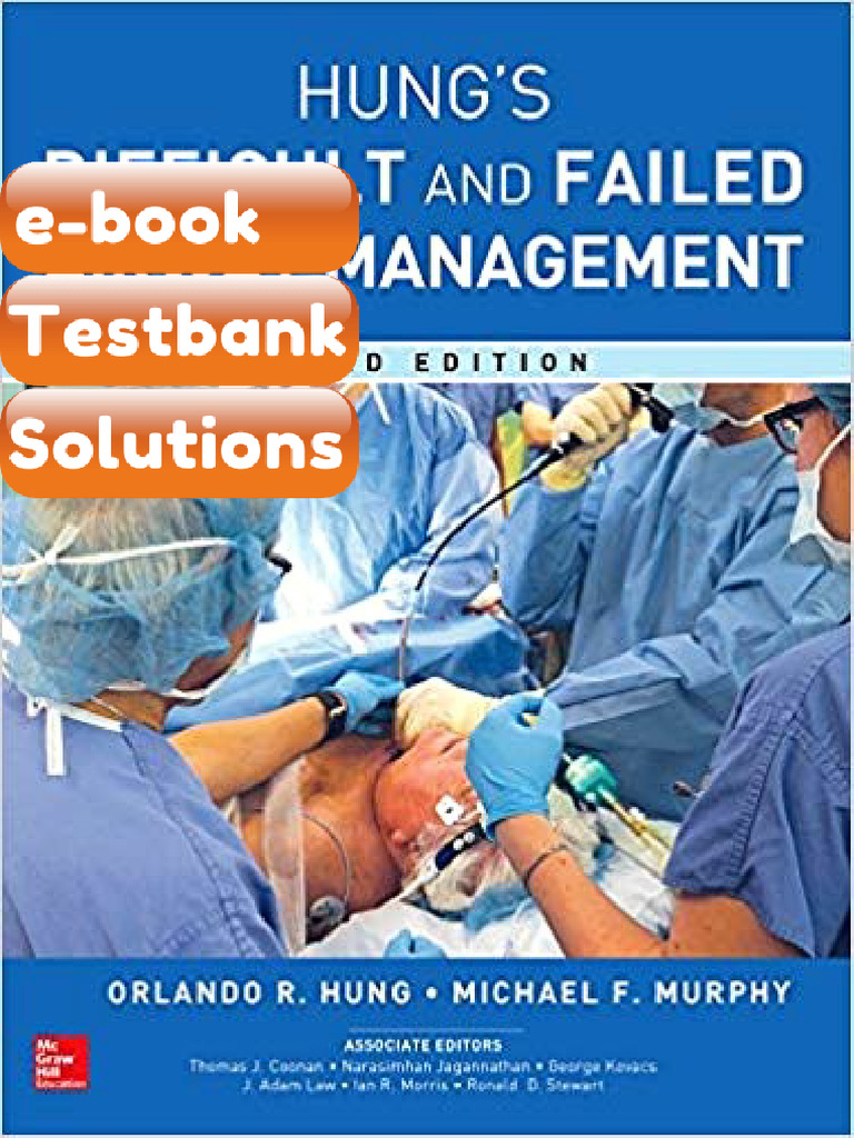 Testbank Hung S Management of The Difficult and Failed Airway 3rd ...