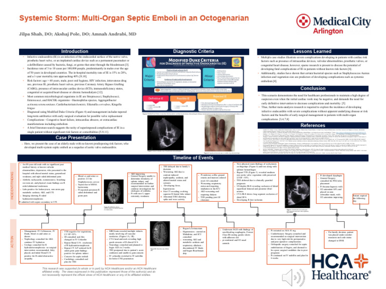 Systemic Storm - Multi-Organ Septic Emboli in Acute Aortic Valve E ...