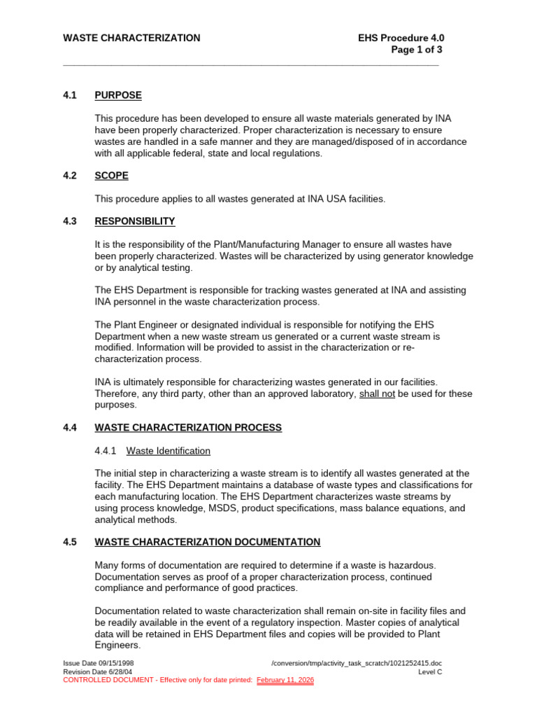 04 Waste Characterization | PDF | Waste | Waste Management