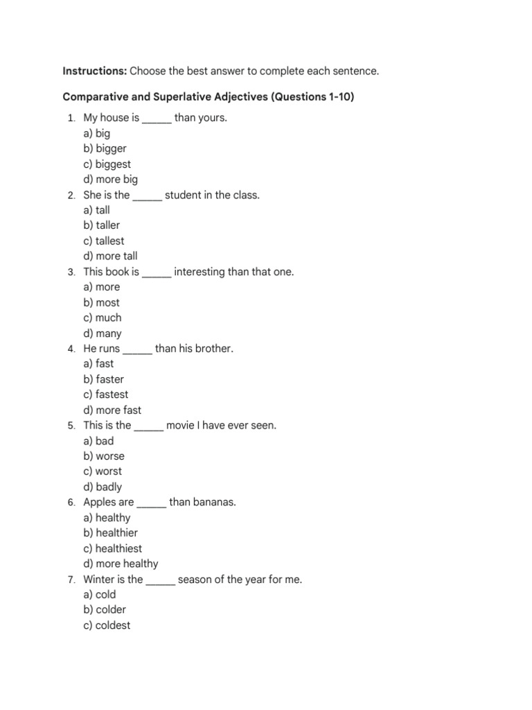 Basic English Grammar Multiple Choice Exercise | PDF | Languages ...