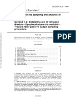 As 2365.1.2-1990 Methods For The Sampling and Analysis of Indoor Air Determination of Nitrogen Dioxide - Spec