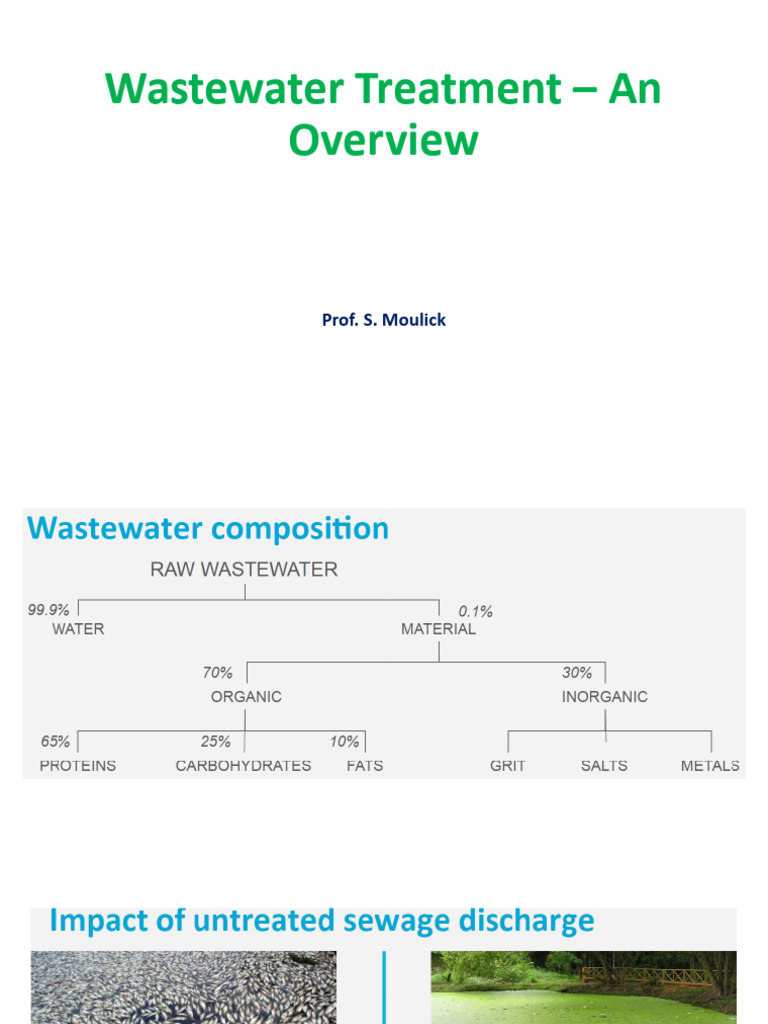 WILP L12 Wastewater Treatment Overview | PDF | Sewage Treatment | Water ...