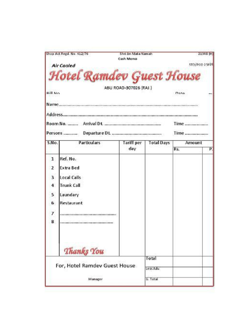 Bill Format - PDF | PDF