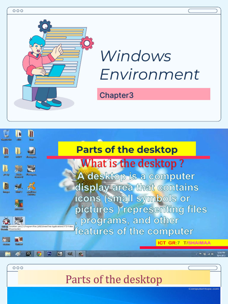 CH3 l2 Parts of The Desktop | PDF | Window (Computing) | Utility Software