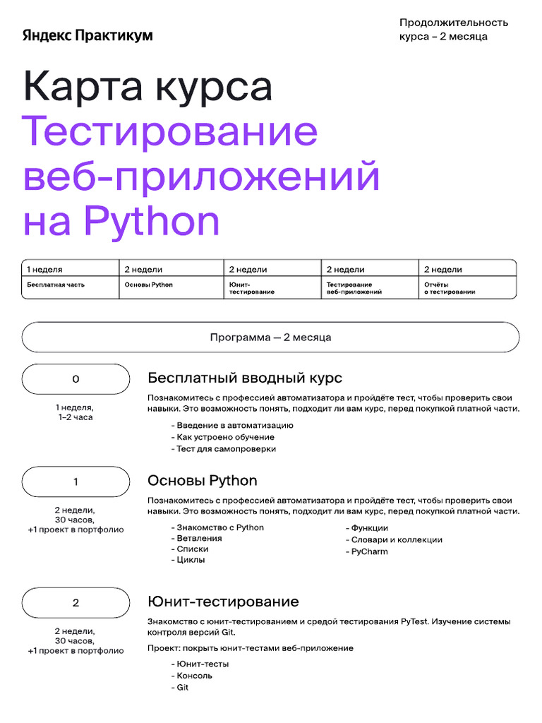 Qa Automation Web Python Syllabus | PDF