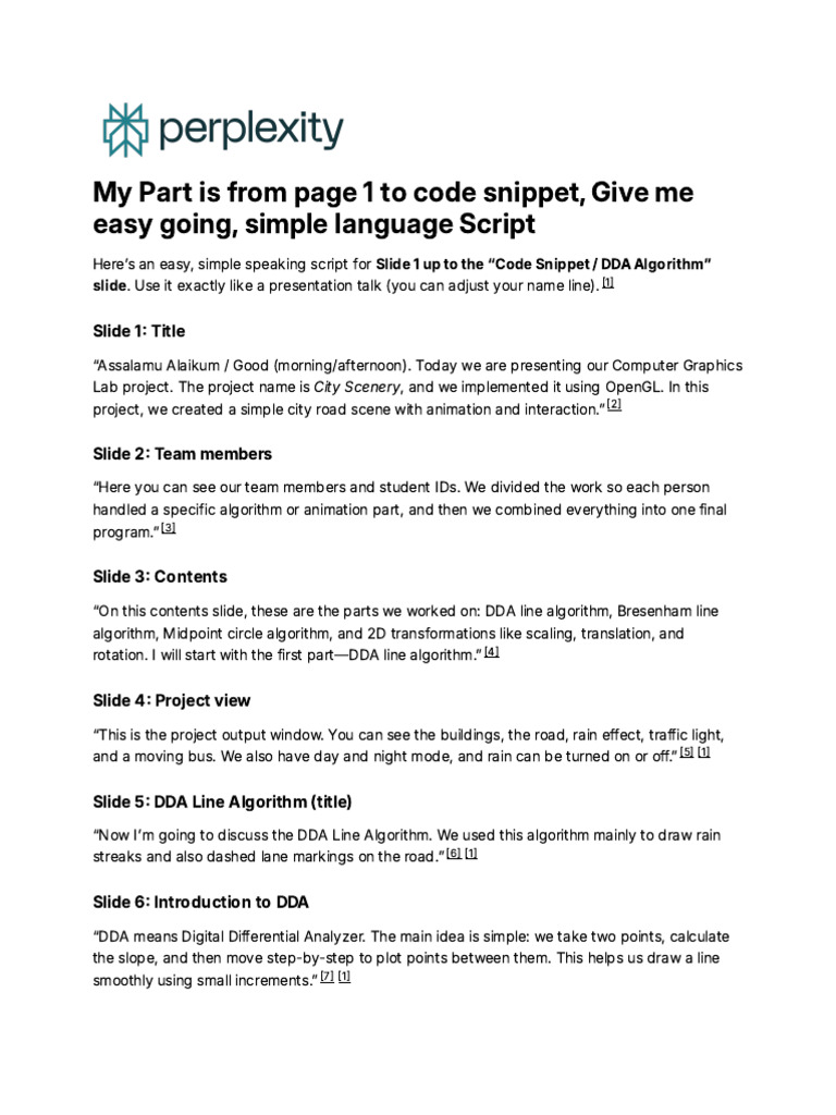 My Part Is From Page 1 To Code Snippet, Give Me Ea | PDF | 2 D Computer ...