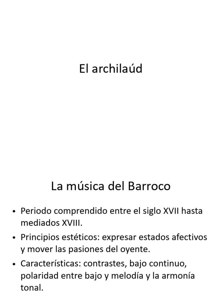 Archilaúd | PDF