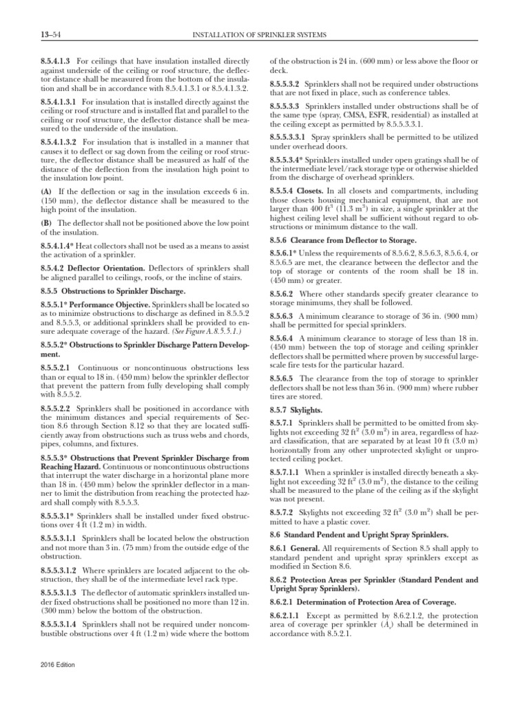 High Dimension Requirements For Water Control | PDF | Fire Sprinkler ...