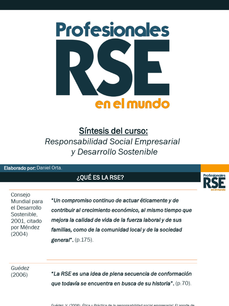 Clase de RSE | PDF | Responsabilidad social corporativa | Sustentabilidad