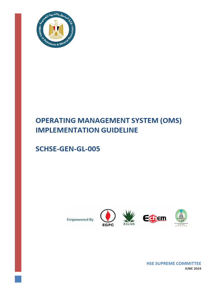 (SCHSE-GEN-GL-005) Operating Management System (OMS) Implementation ...