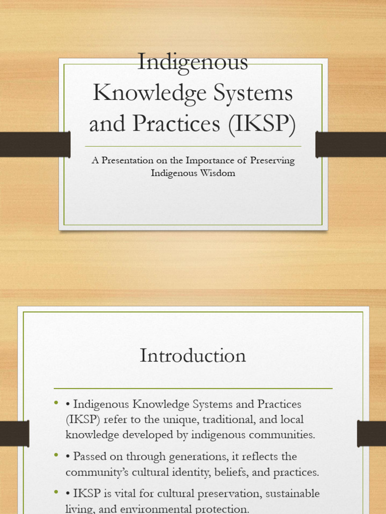 Indigenous Knowledge Systems and Practices | PDF
