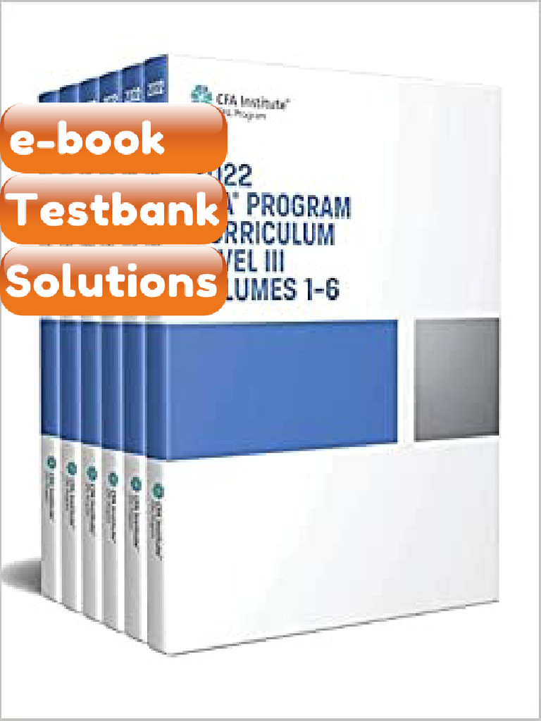 Testbank 2022 CFA Program Curriculum Level III Box Set by CFA Institute ...