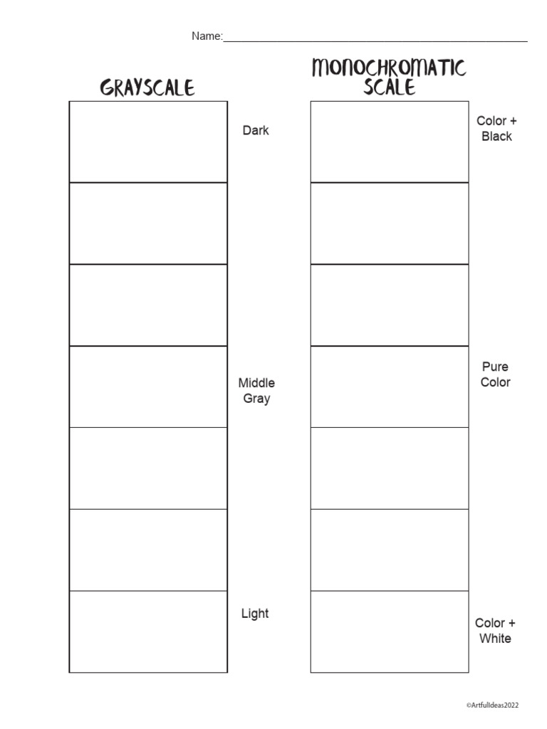 Grayscale Monochromatic Scale | PDF