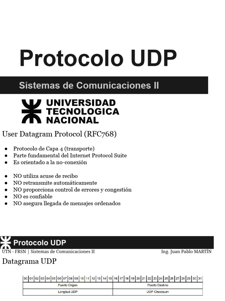 7 - Protocolo UDP | PDF